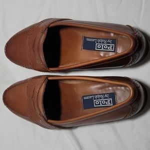 Cognac Brown leather Loafers